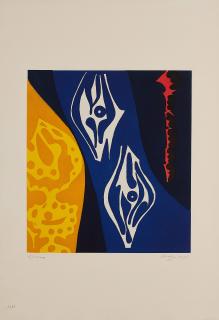 Ernst Wilhelm Nay - Farbaqutinta 1965-8.