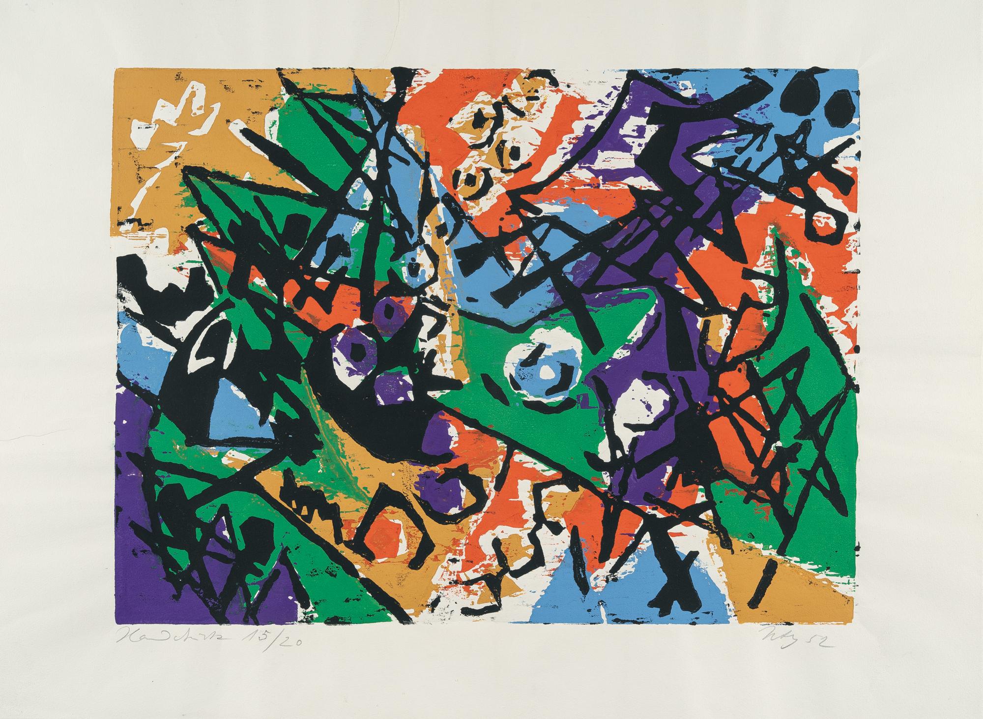 Ernst Wilhelm Nay - Farbholzschnitt 1952 – 2