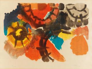 Ernst Wilhelm Nay - Farblitho 1958 (Nor).