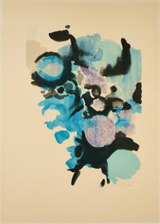 Ernst Wilhelm Nay - Farblitho 1962 (NOR) nach einer Aquarellvorlage.