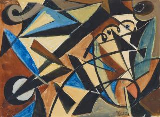 Ernst Wilhelm Nay - Komposition / Figurale-Helion