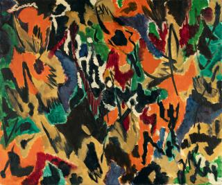 Ernst Wilhelm Nay - Orange merkurisch