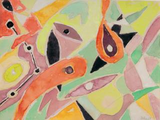 Ernst Wilhelm Nay - Rhythmische Komposition.