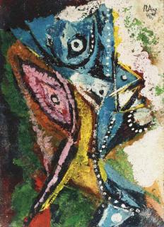 Ernst Wilhelm Nay - Untitled (Head)