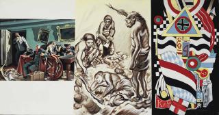 Errò - Kouprianov, Krylov, Sokolov: La Fin Dans Le Souterain Du Reich (1947); Mardsen Hartley: Portrait Of German Officer (1914)