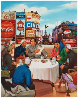 Erró - Mao in Piccadilly Circus