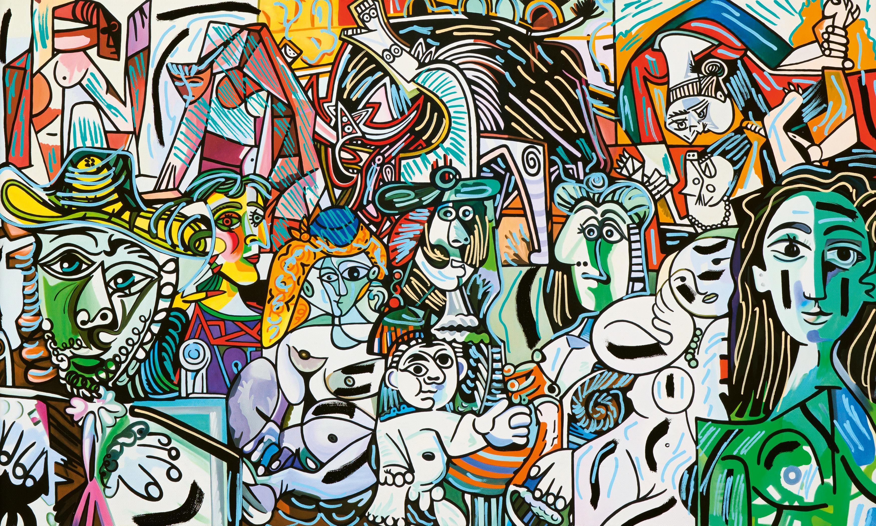 Erró - Ohne Titel (Hommage a Picasso).