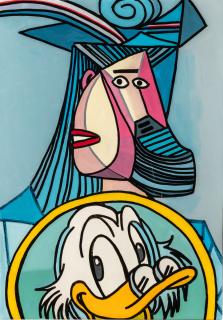 Erró - Untitled (Picasso and Donald Duck)