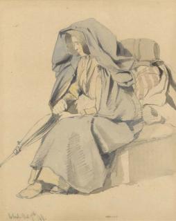 Erskine Nicol, A.R.A., R.S.A. - The Emigrant (illustrated); and Man on a stool