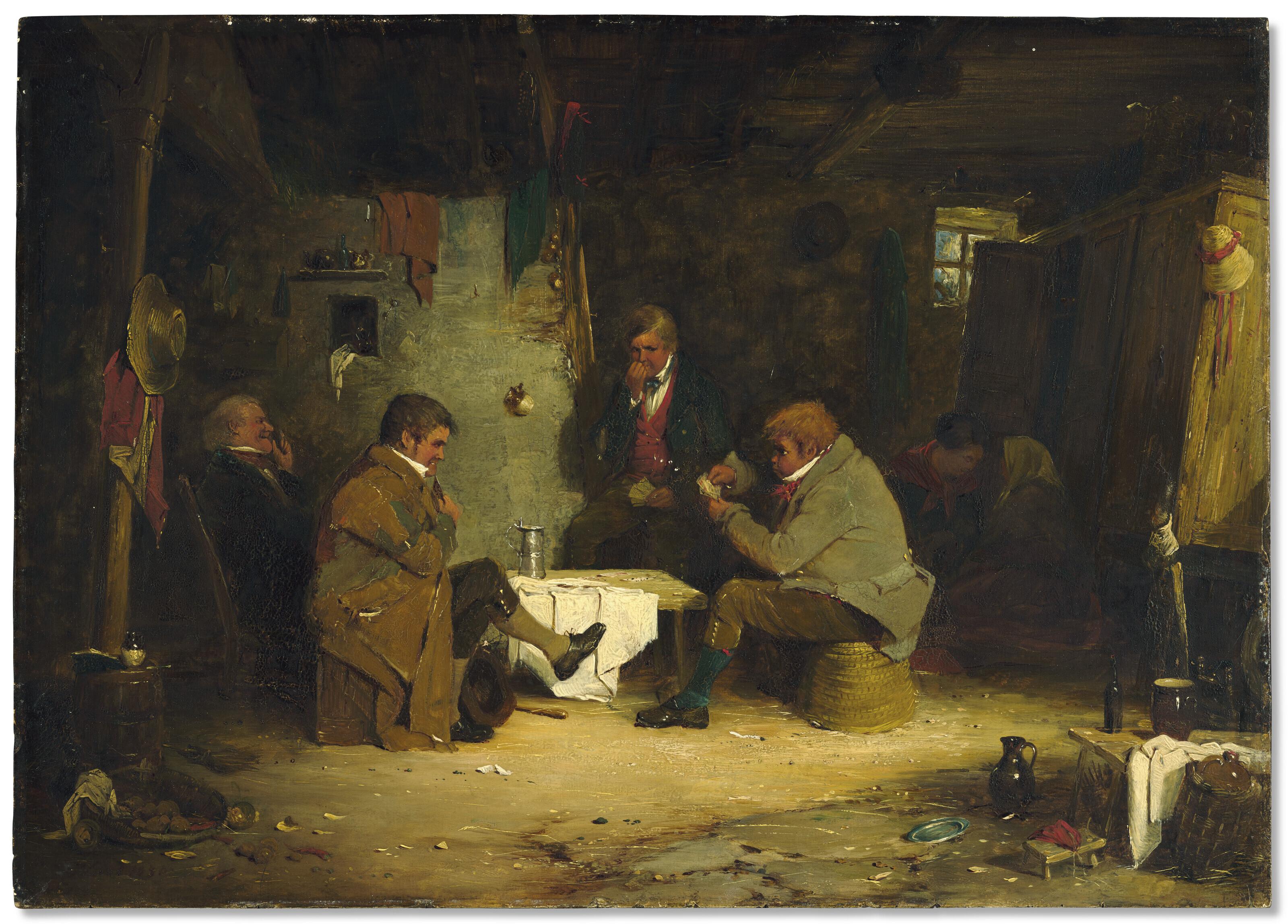 Erskine Nicol, R.S.A., A.R.A. - A Whist Party