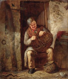 Erskine Nicol, R.S.A., A.R.A. - The Basket Mender