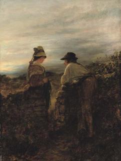 Erskine Nicol, R.S.A. - Discoorsin\' her