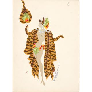 Erté - Brochantes, mannequin (for Narcisse), September 8, 1959