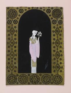 Erté - Costume Designs For La Princesse Lointaine: Two Gouaches