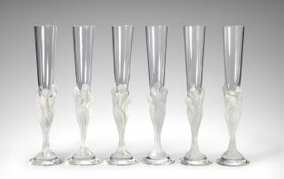 Erté - Flute Majestique (Set of 6 Champagne Flutes)
