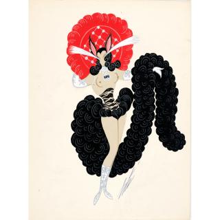 Erté - Les chatters, 2e version, September 27, 1959