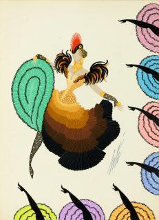 Erté - Les Poules De Luxe, September 11, 1959