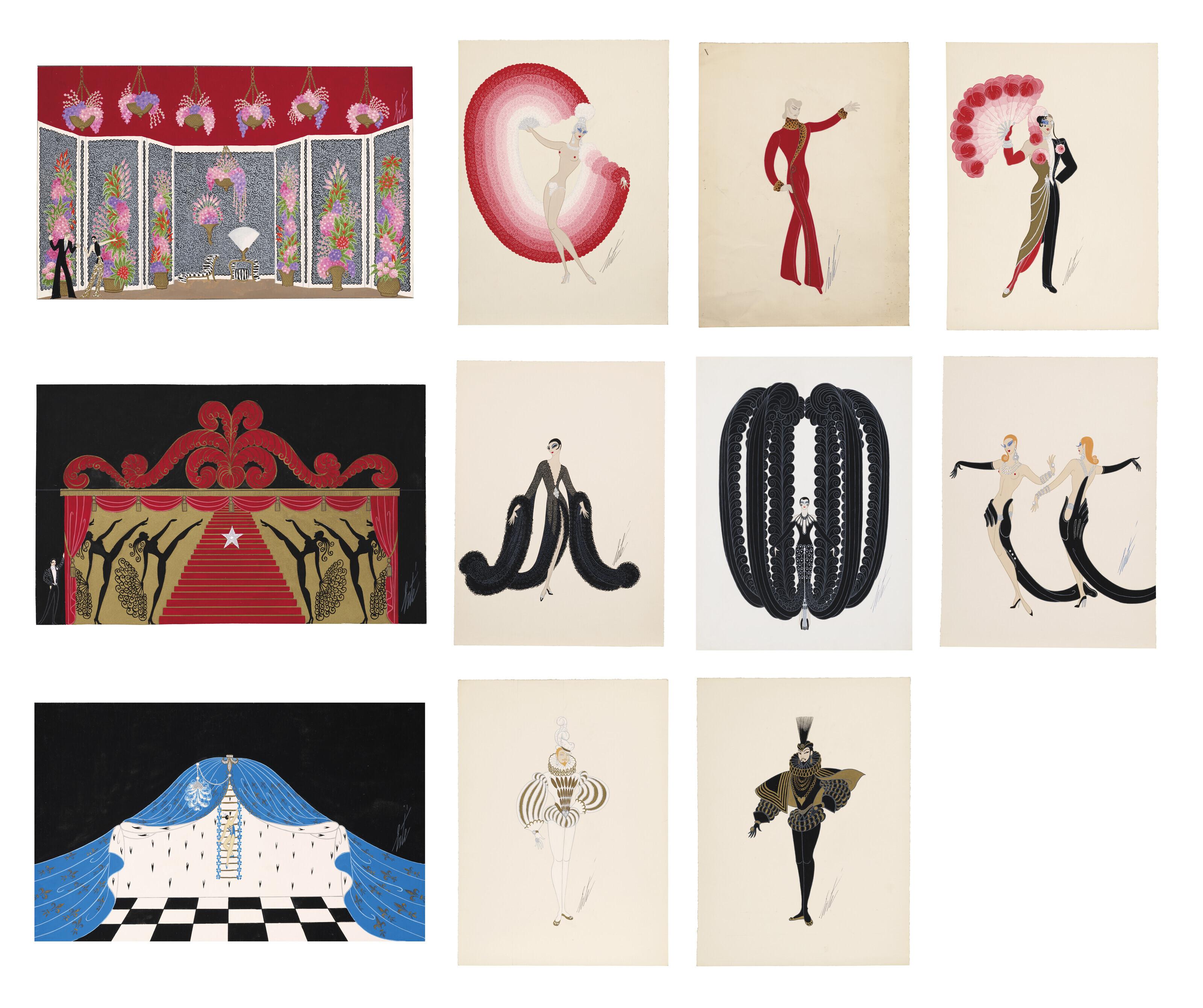 Erté - Maquette de costumes et décors