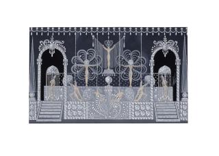 Erté - Maquette du Tableau les \'\'Diamants\'\'