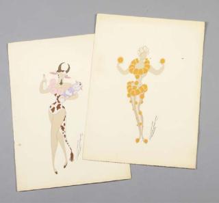 Erte - Perrette Et Le Pot Au Lait\', Projets de Costumes