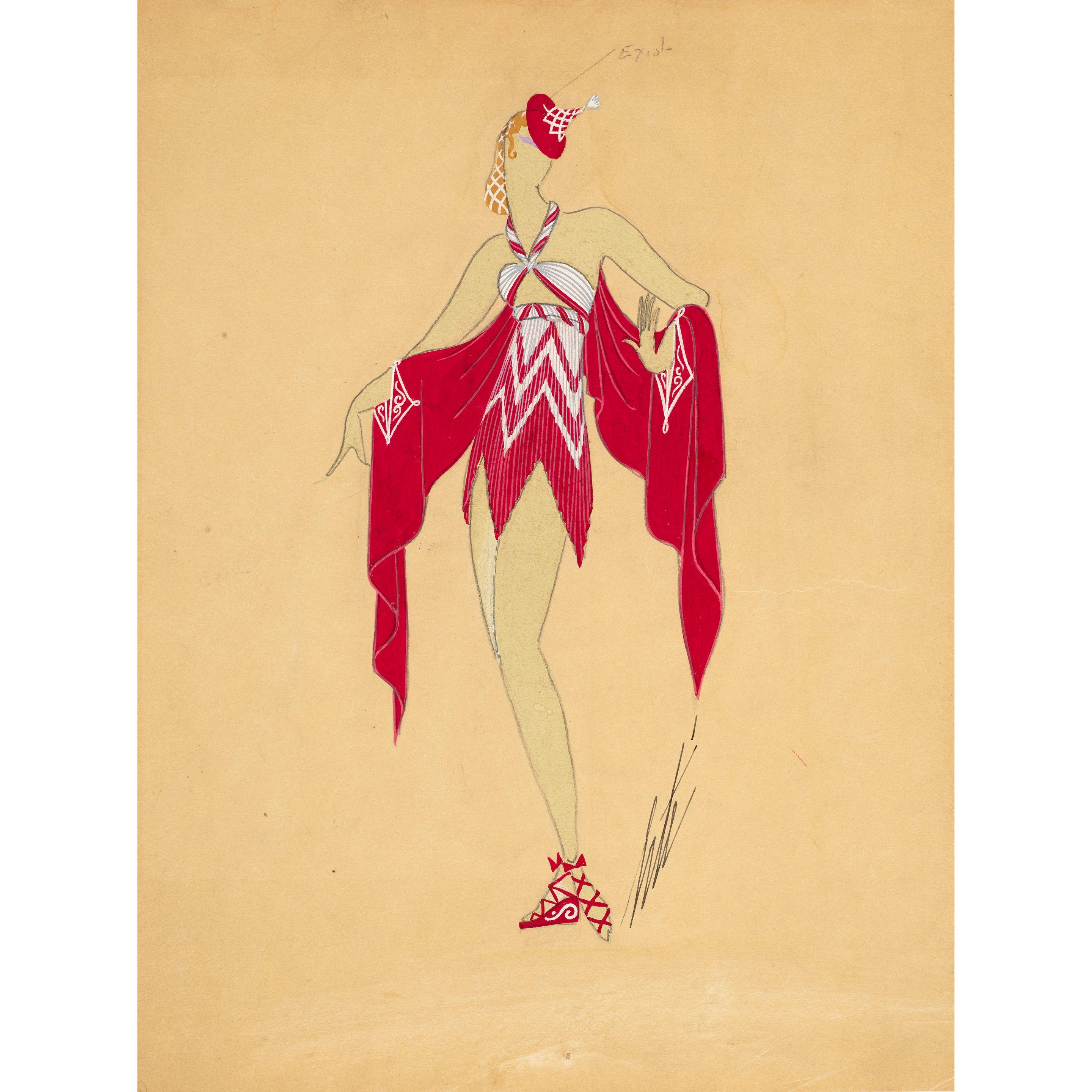 Erté - Phi-Phi, Les modèles de Phidias, August 14, 1940