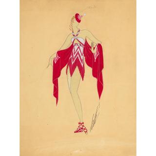 Erté - Phi-Phi, Les modèles de Phidias, August 14, 1940