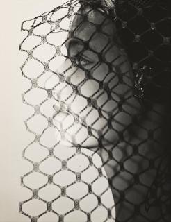 Erwin Blumenfeld - Portrait with Veil, 1947