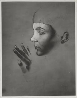 Erwin Blumenfeld - Solarized Face and Hand, New York