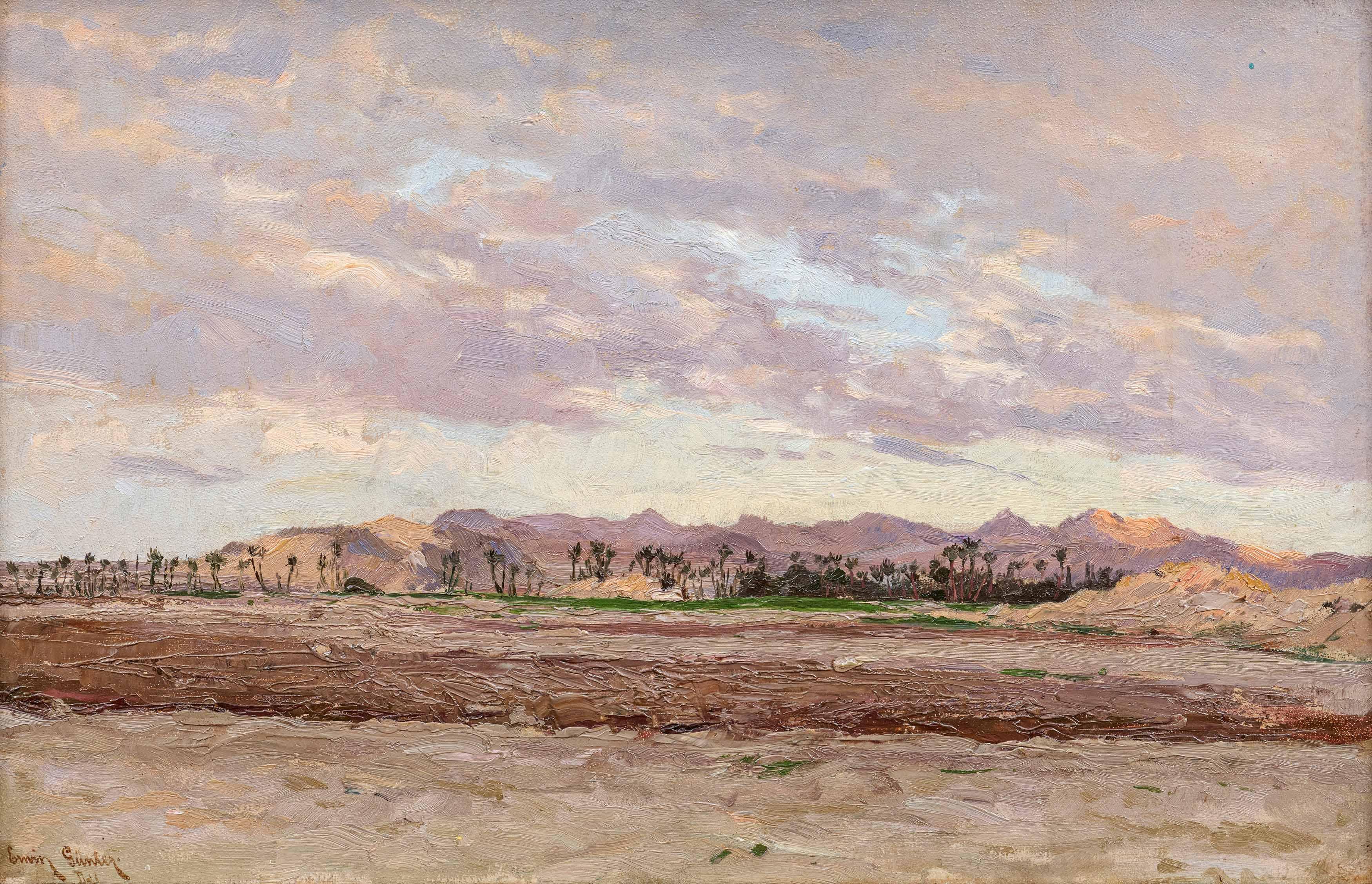 Erwin Carl Wilhelm Günther - Oase in Ägypten.