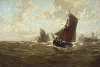 Erwin Carl Wilhelm Günther - Sailing vessels setting out