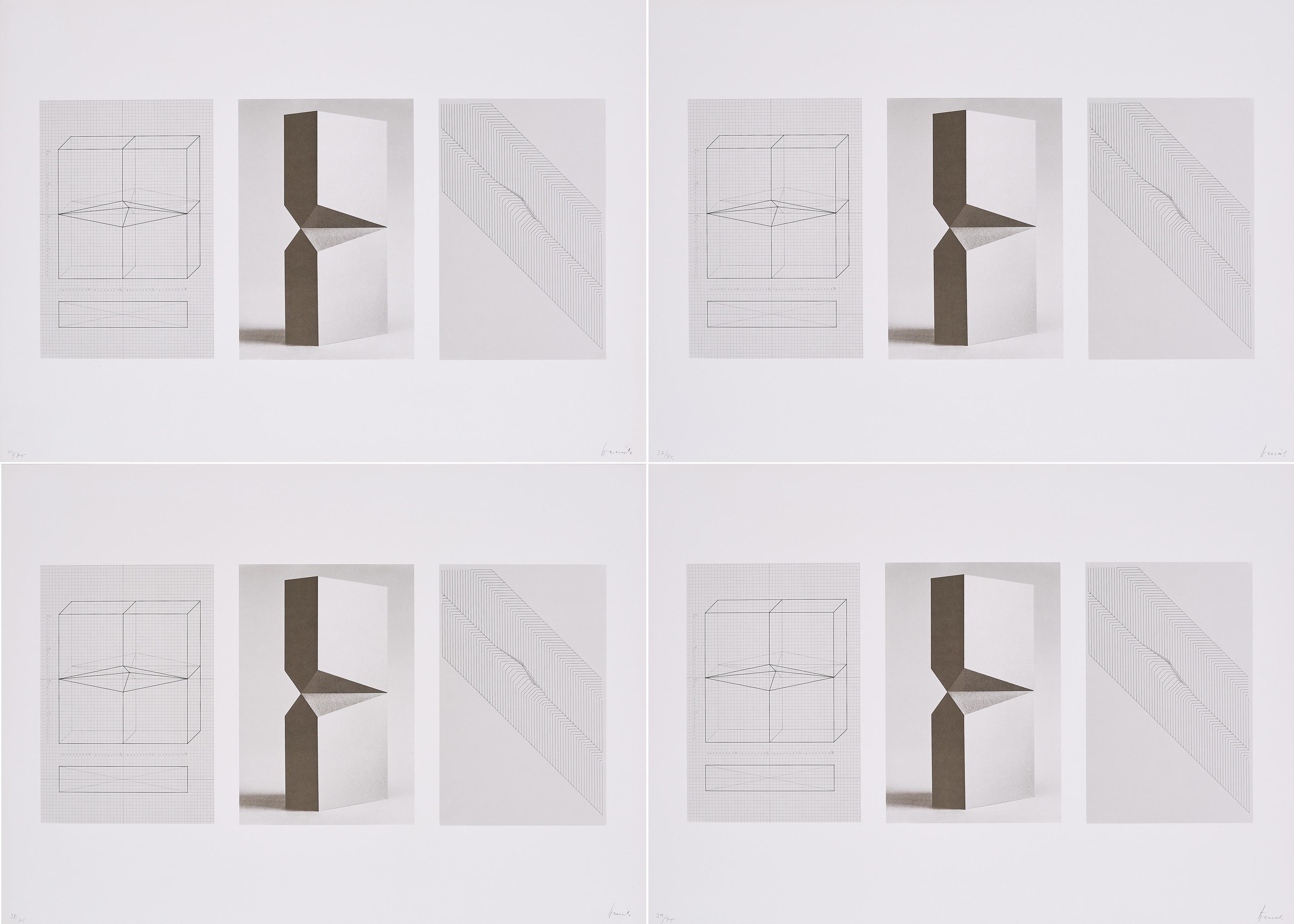 Erwin Heerich - Konvolut von 4 Offsets.