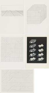 Erwin Heerich - Konvolut von 5 Zinkografien (Aus: Isometrien).