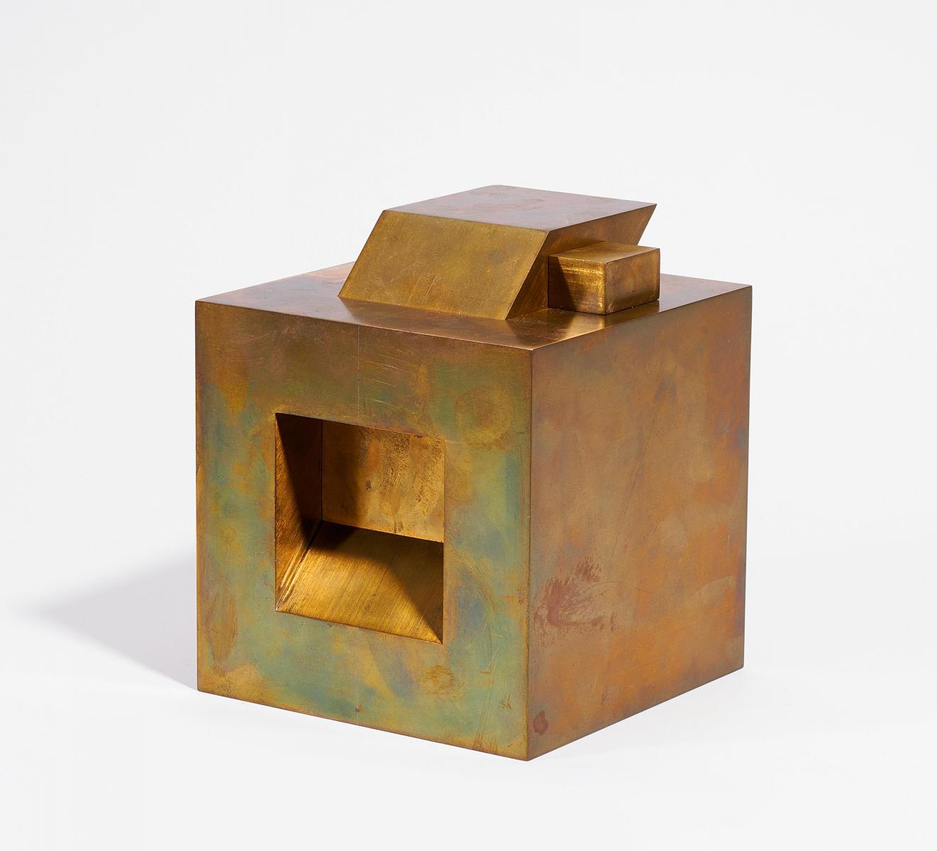 Erwin Heerich - Ohne Titel (Messingplastik).