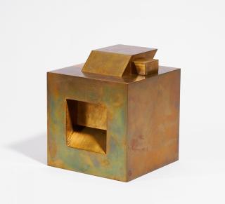 Erwin Heerich - Ohne Titel (Messingplastik).