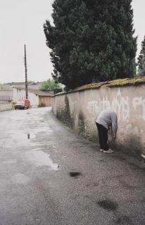 Erwin Wurm - Outdoor Sculpture (Head in Wall)
