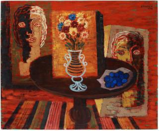 Esaias Thorén - Still life with flowers in a vase