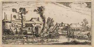 Esaias van de Velde - Farm beyond a Canal (near Haarlem) (Holl. 24)