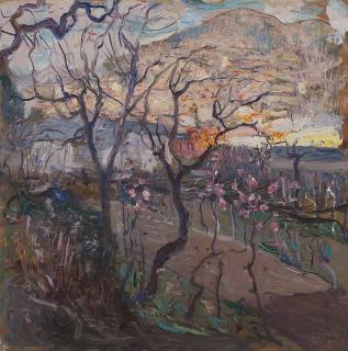 Eso Peluzzi - Paesaggio con alberi