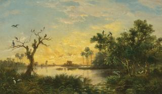 Esteban Chartrand - Laguna Al Atardecer