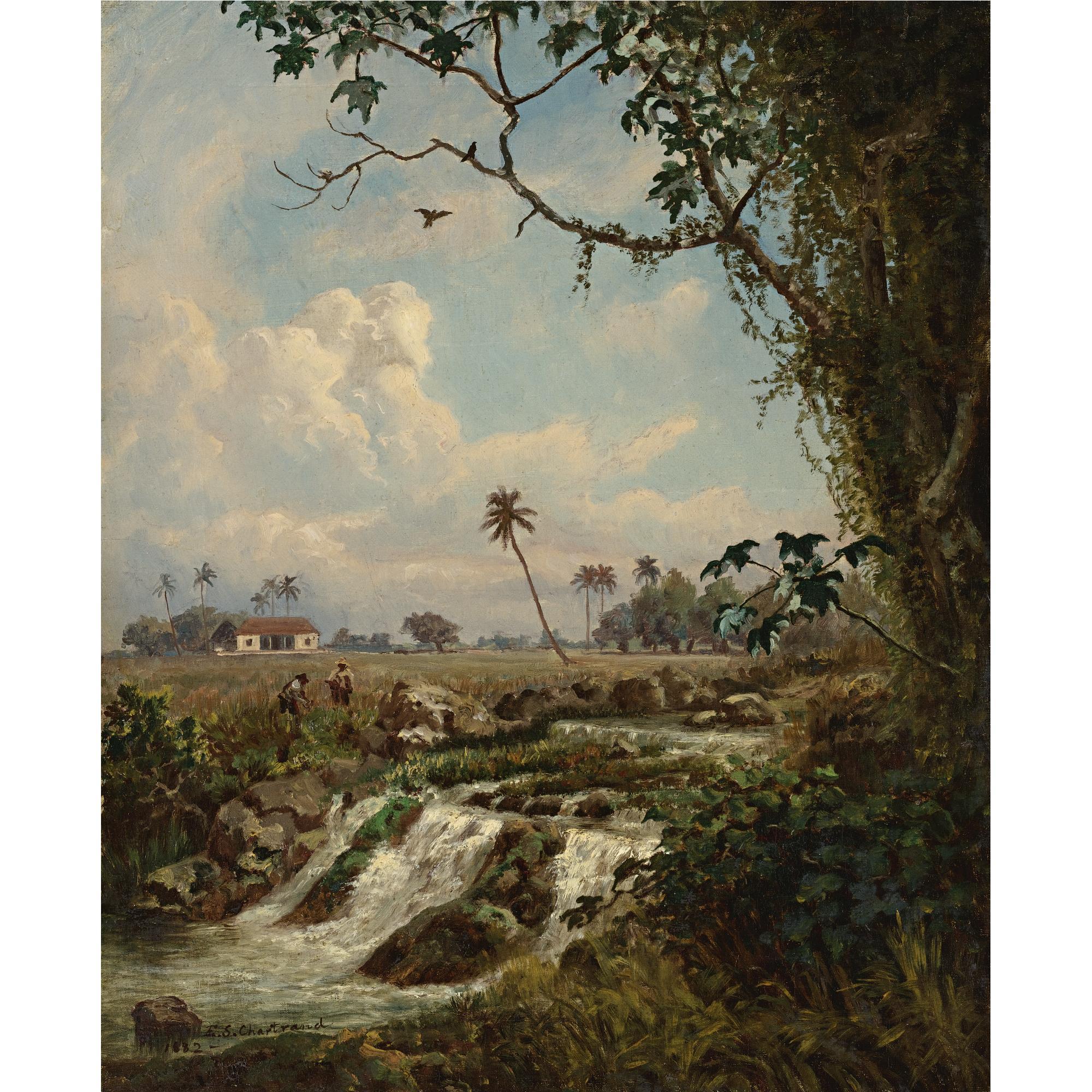 Esteban Chartrand - Paisaje Con Campesinos
