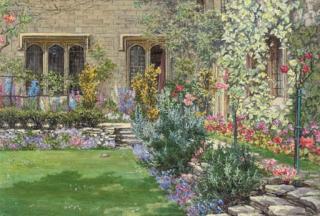 Estella Louisa Michaela Canziani - The Master\'s garden, Pembroke College, Oxford