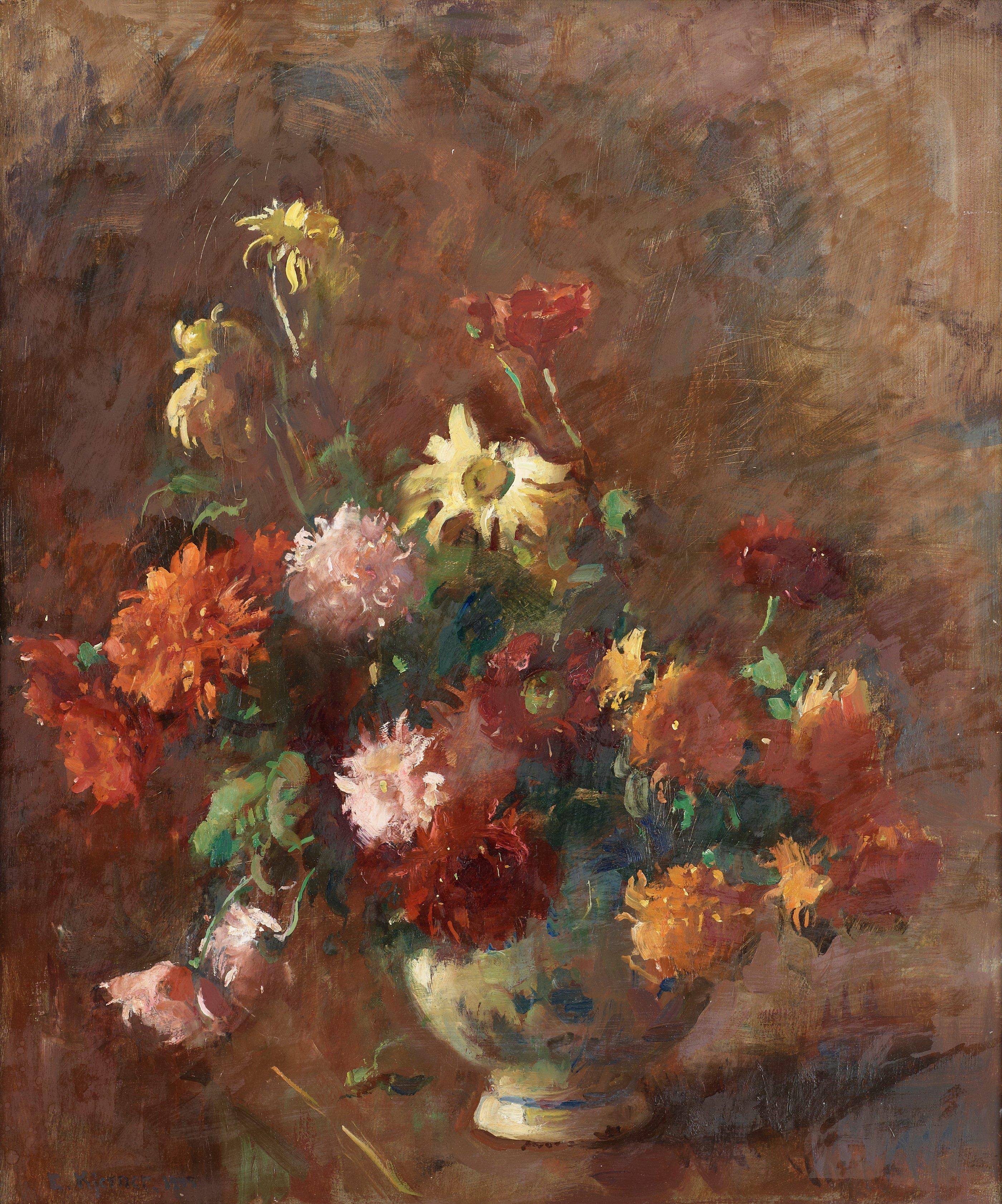 Esther Kjerner - Still life with flowers