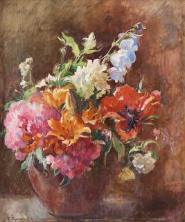 Esther Kjerner - Still life with flowers