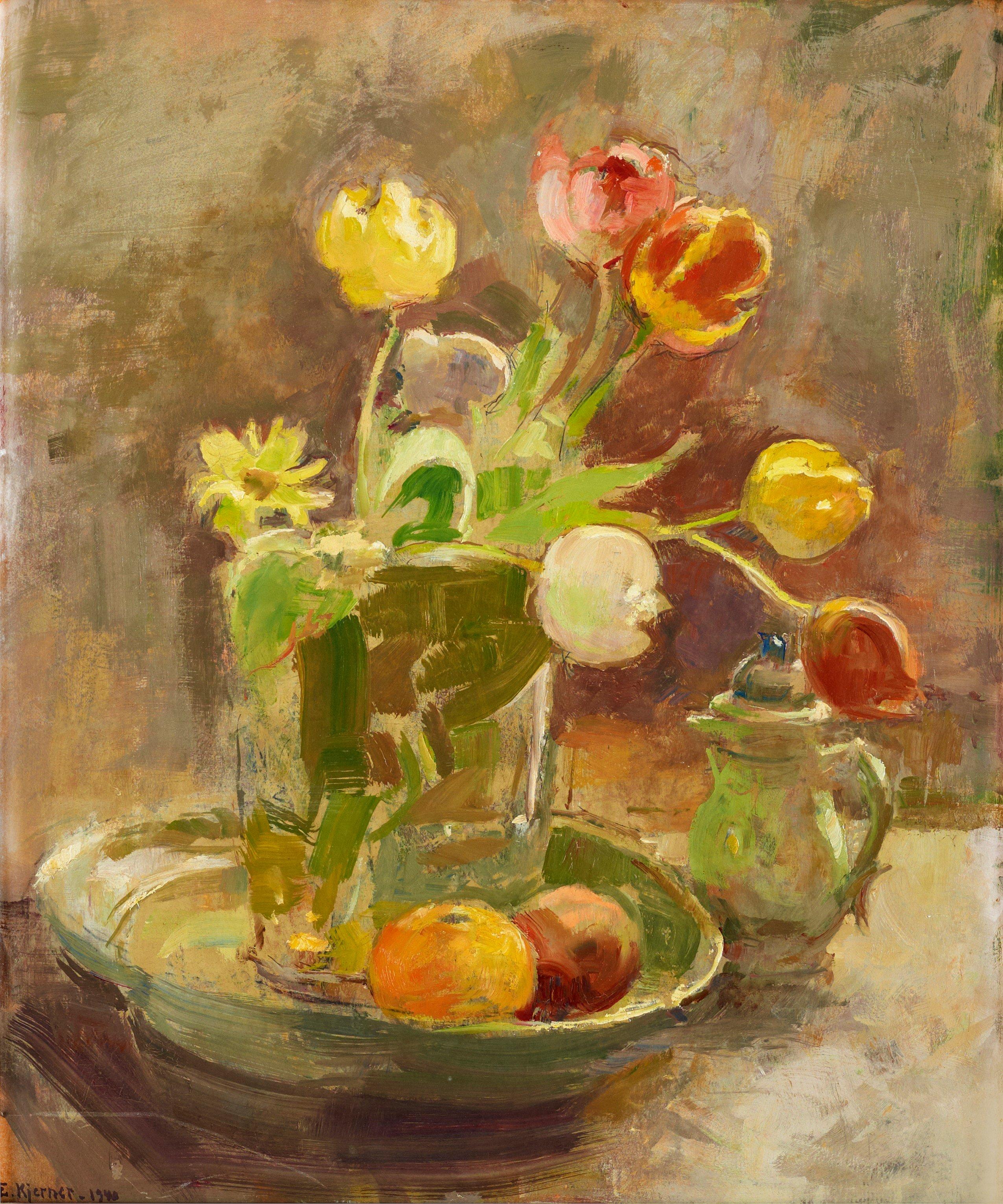 Esther Kjerner - Tulips in a vase