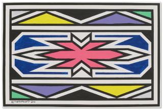 Esther Mahlangu - Ndbele Abstract 46