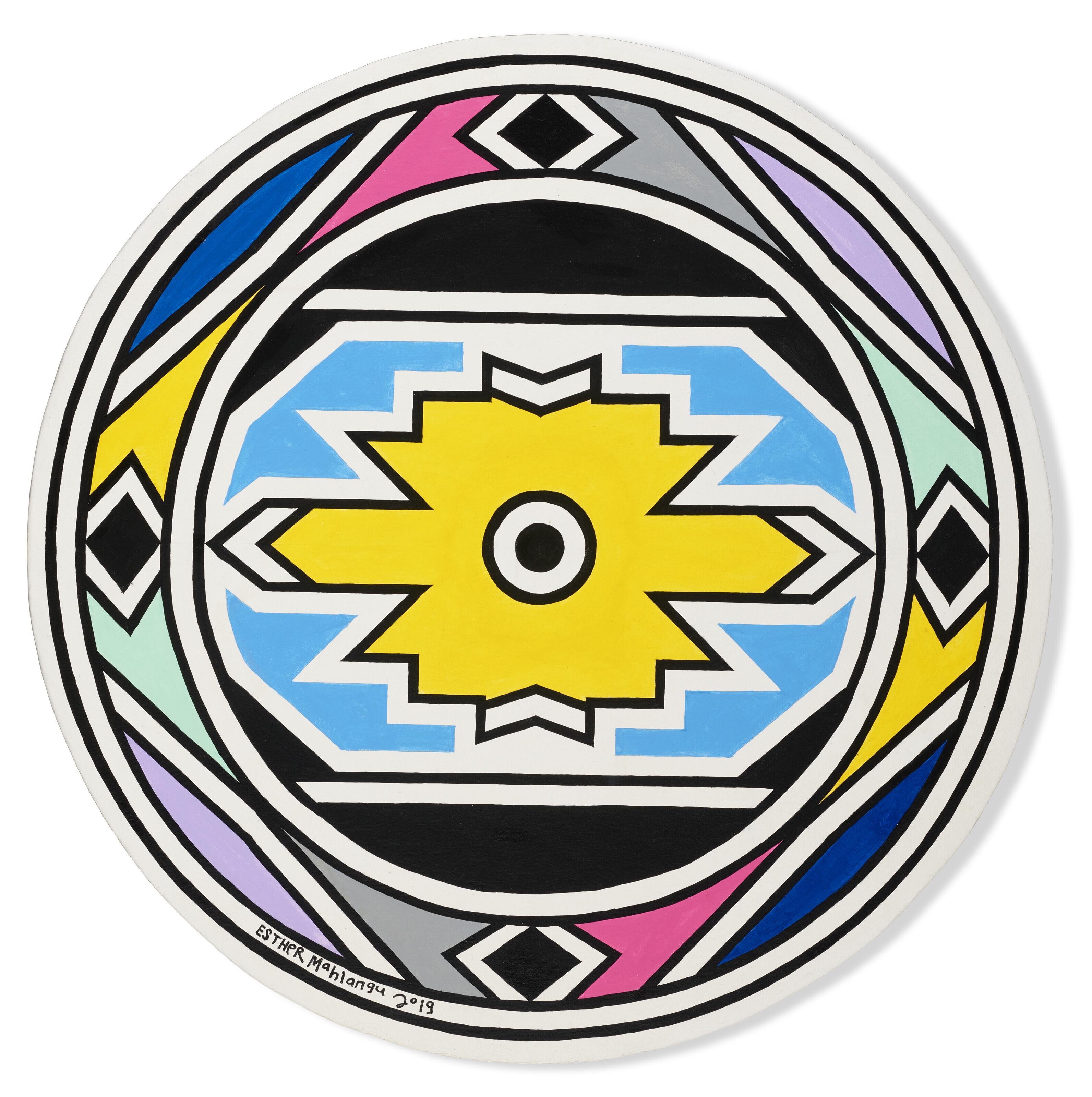 Esther Mahlangu - Ndebele Abstract