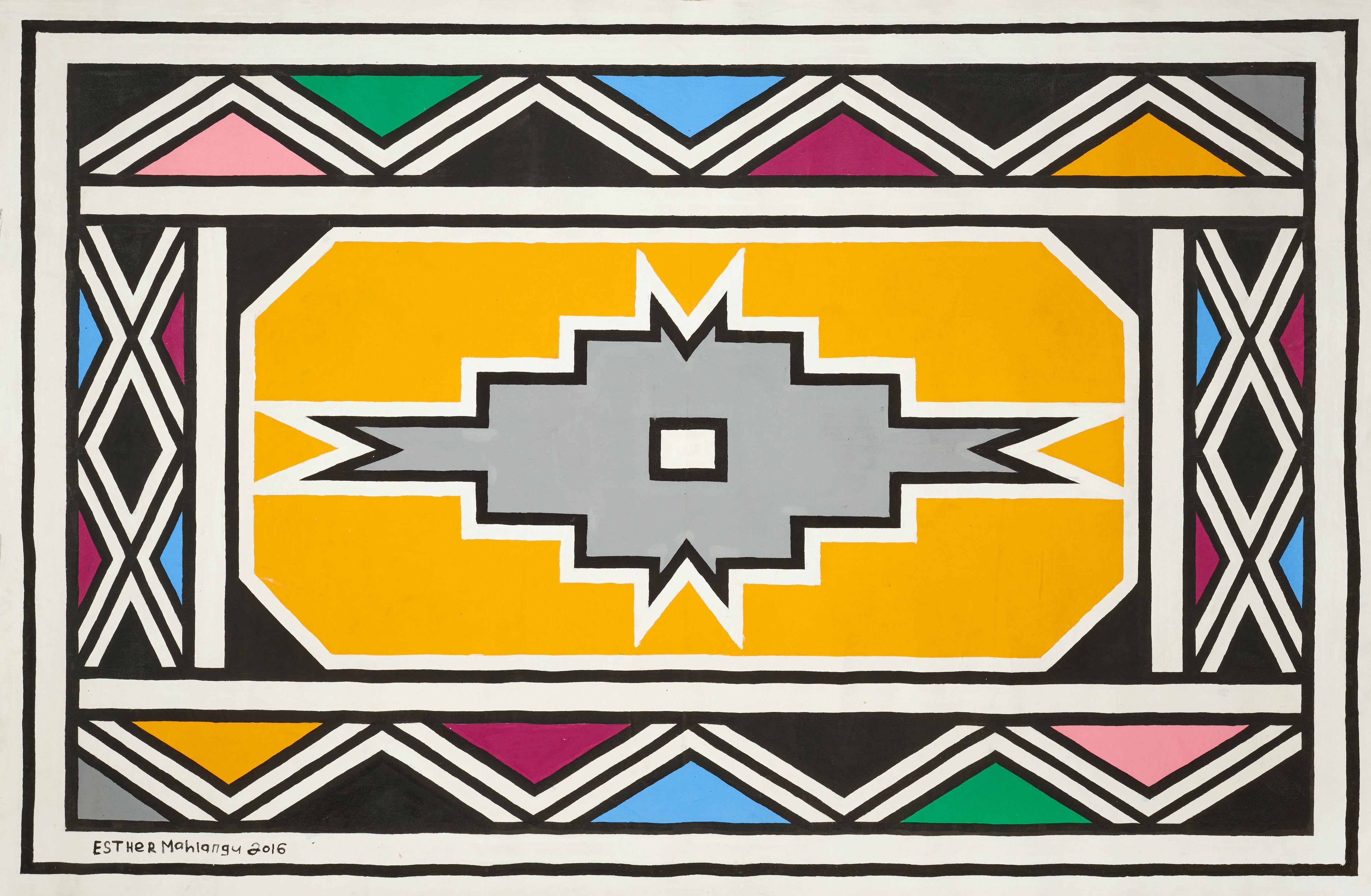 Esther Mahlangu - Sans titre