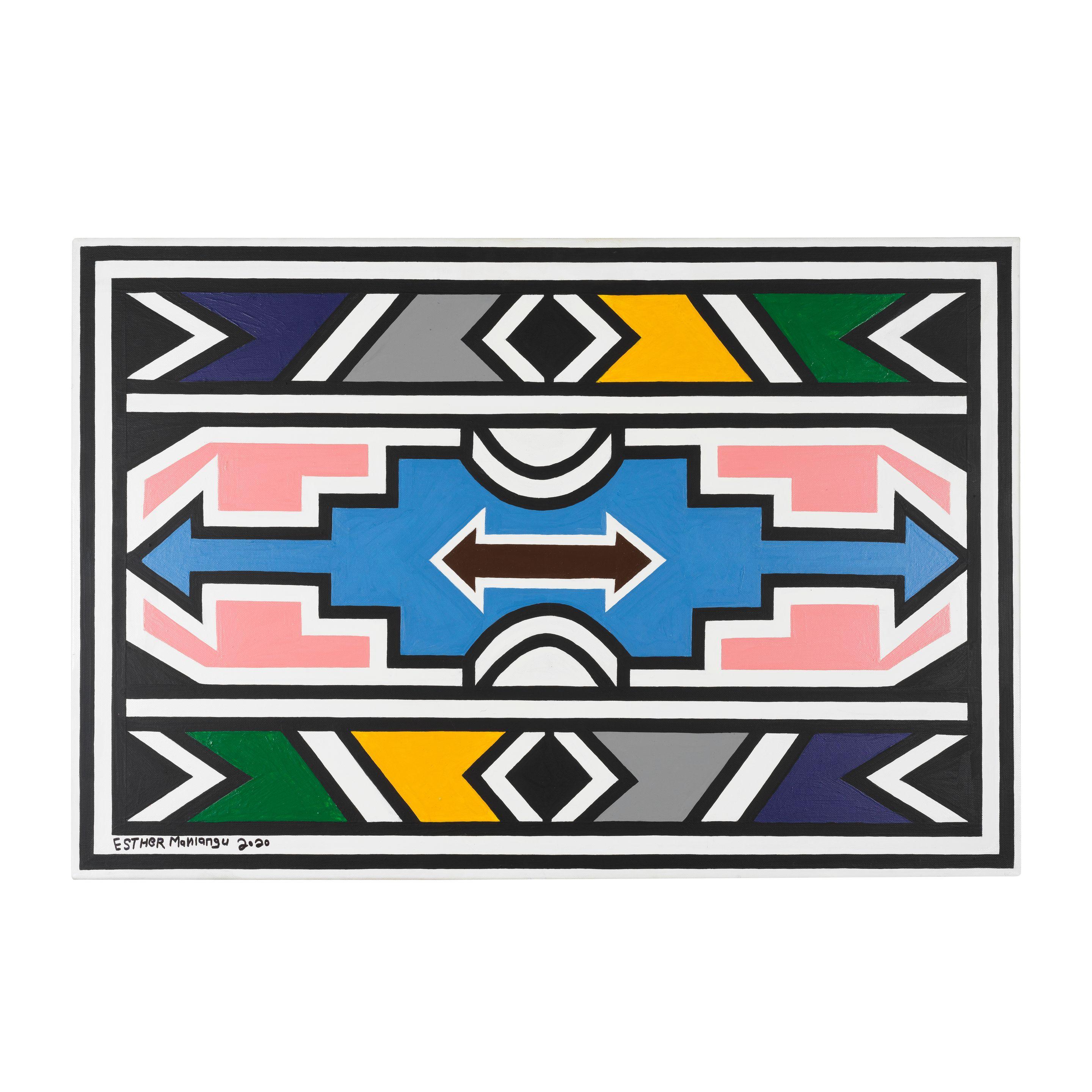 Esther Mahlangu - Sans titre