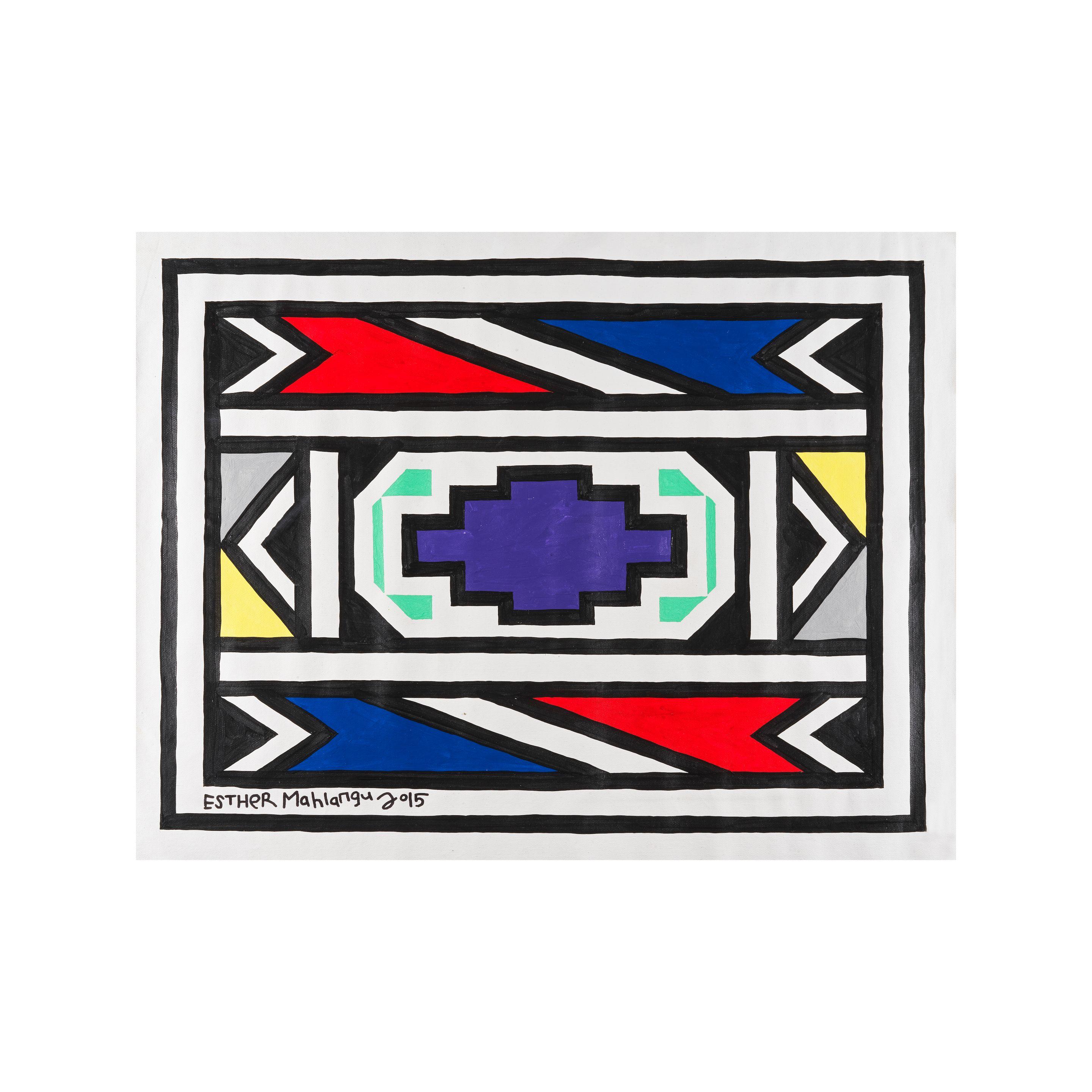 Esther Mahlangu - Sans titre