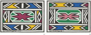 Esther Mahlangu - Untitled (Two Works)